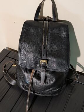 Vintage All Leather Cole Haan Backpack - Timeless Style